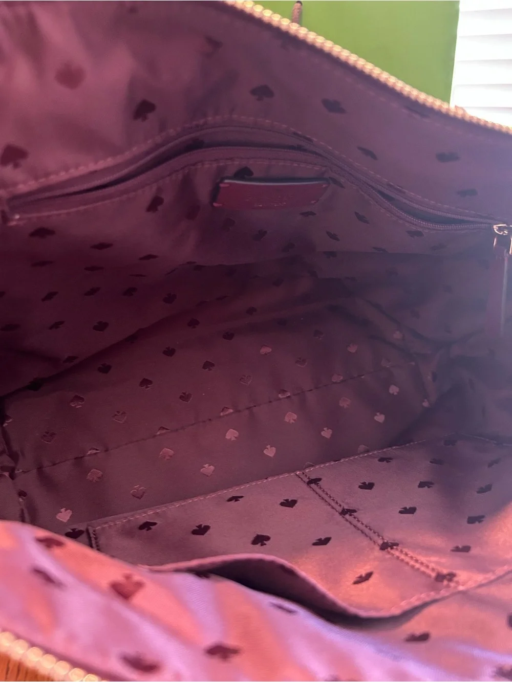 kate spade Magenta and Pink Polka Dot Tote